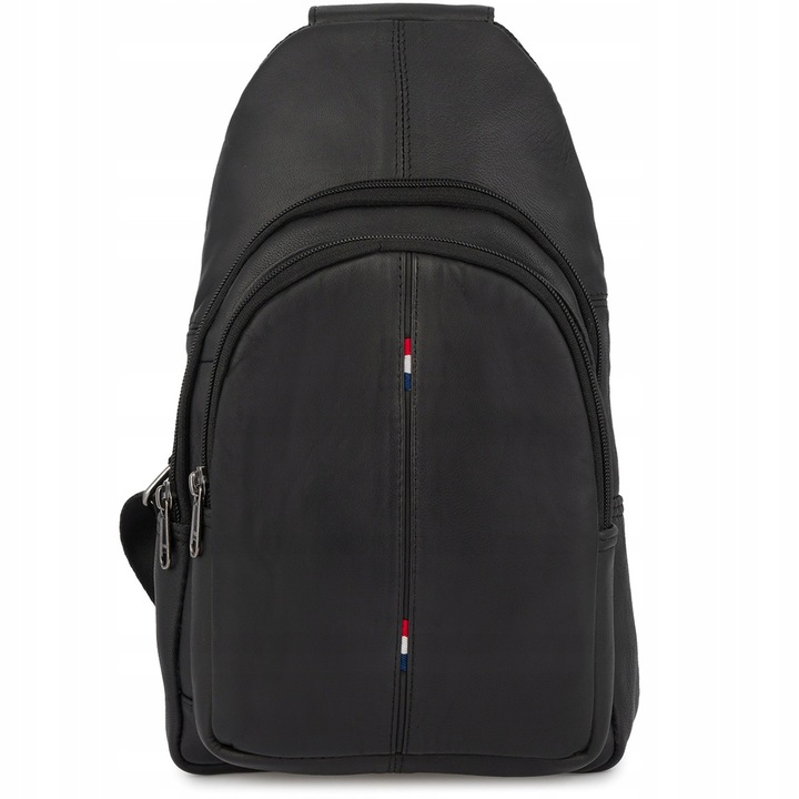 Férfi táska, Beltimore, F01black modell, két rekeszes, fekete, méretei 32x15x20cm