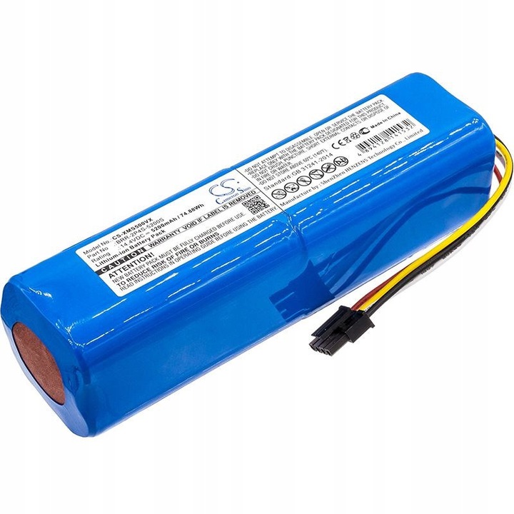 Akkumulátor Roborock S5, S6, S6 Max, S7, S7 MaxV, Q7 Max, Q7 Max+ porszívókhoz, 5200mAh, 14.4V, Li-Ion