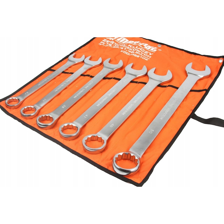 Set Chei Plasko-Oczkowe 6 El CrV 34x50mm Satina