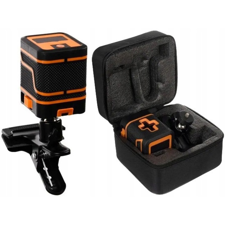 Nivela laser Extralink, laser incrucisat, 25m, 6.2x7x8.1cm, 0.47kg, set cu etui protector