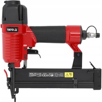 Capsator pneumatic Yato YT-09206, corp din aluminiu, pentru capse 16-40 mm si cuie 10-45 mm, rosu/negru, 1 buc