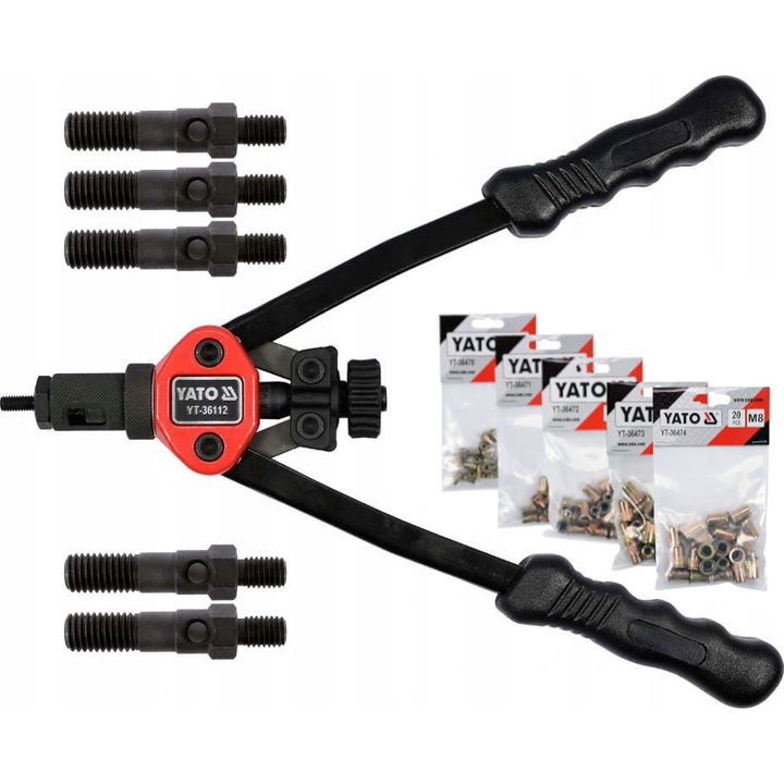 Cleste nituit manual Yato, verde, 100 bucati