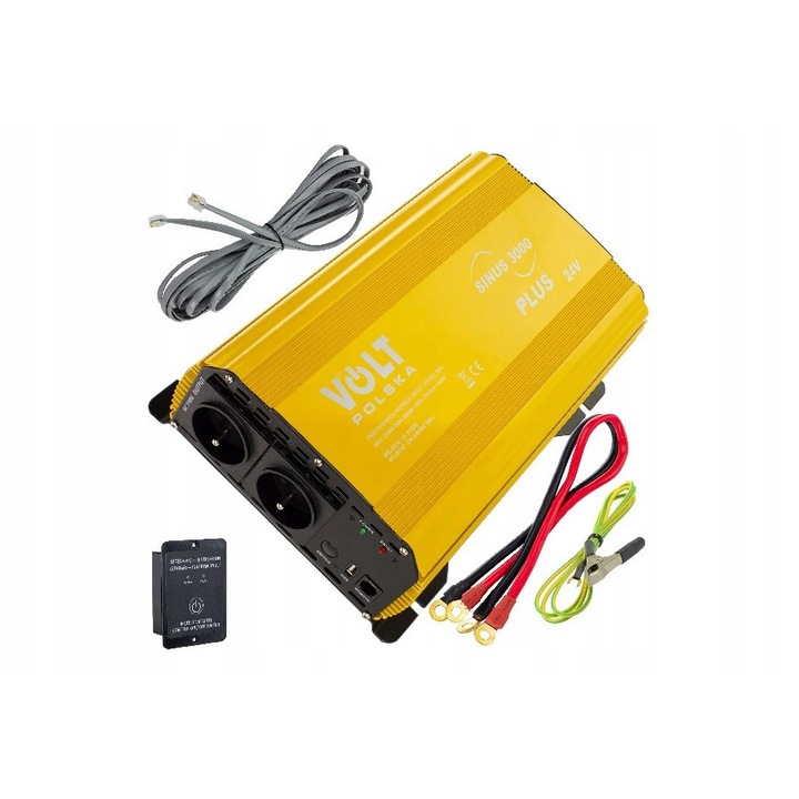 Convertor de tensiune Volt 1500 W 24 V cu telecomanda si USB