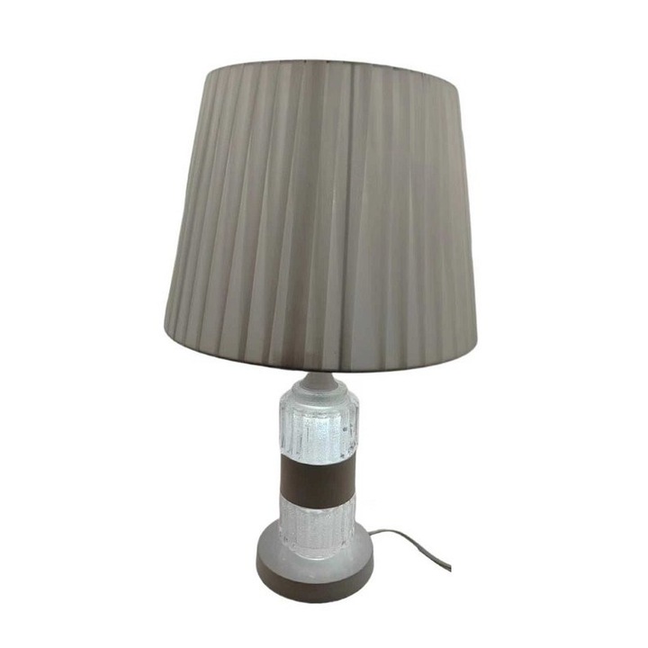 Veioza portabila Tradesor, design clasic, auriu si alb, E27