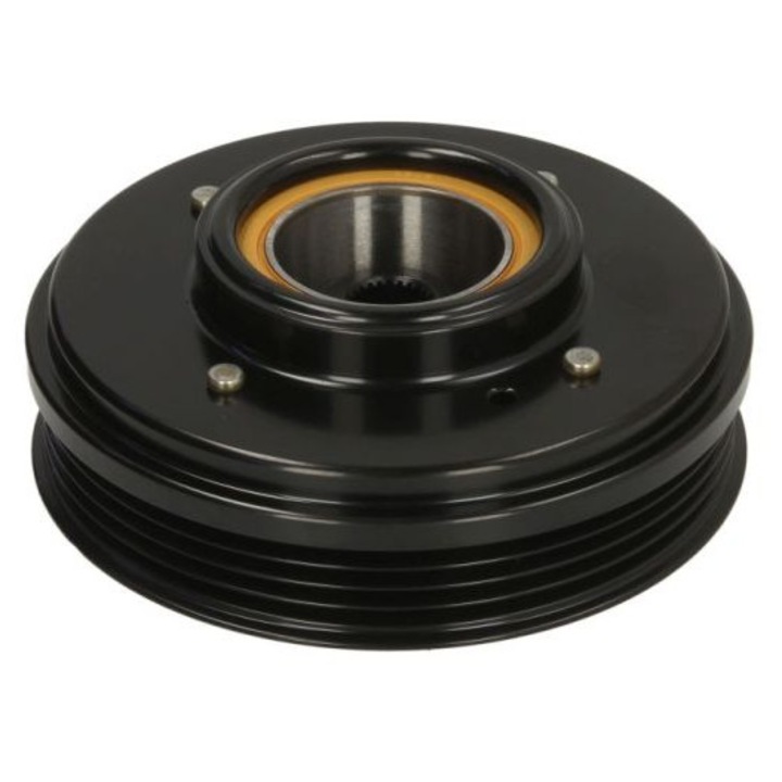 Clutch complet compresor aer conditionat, Thermotec KTT040033, 4 caneluri, 114mm, pentru AUDI A4, A6 1.9D