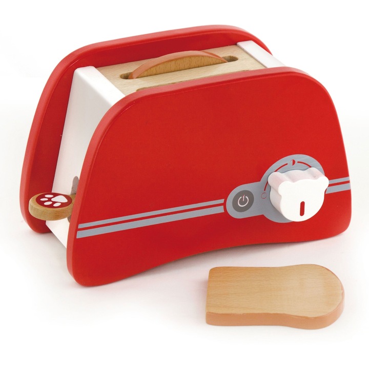 Toster din lemn pentru copii, 200x125x100mm, set bucatarie