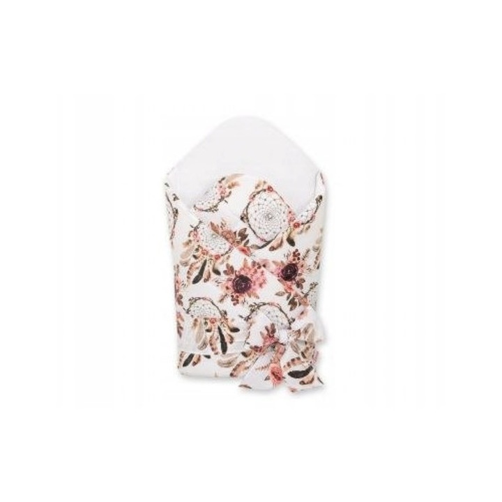 Paturica pentru nou-nascuti, 100% bumbac, multicolor, 77x77cm