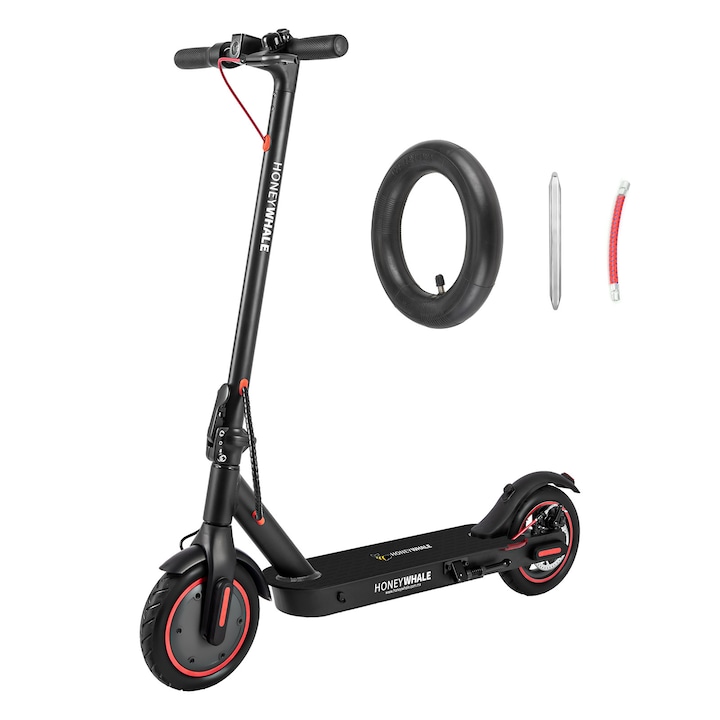 Trotineta electrica HONEYWHALE M2 Pro pliabil pentru Adulti, Putere motor 500 W, Autonomie maxima 22 Km, Viteza maxima 32 Km/h, Scuter electric cu aplicatie Bluetooth, Negru