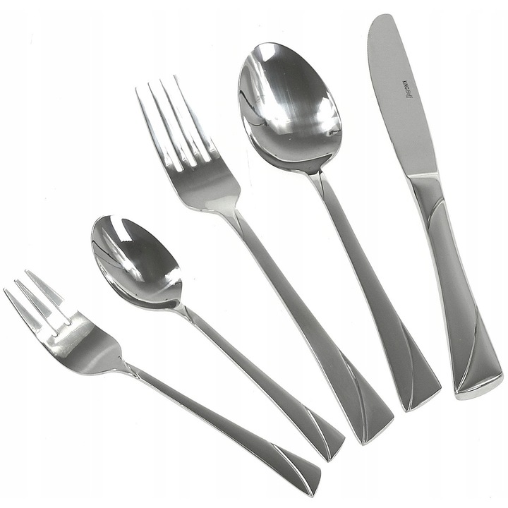 Kinghoff evőeszközkészlet, 30 darabos, rozsdamentes acél, ezüst, 2,4kg