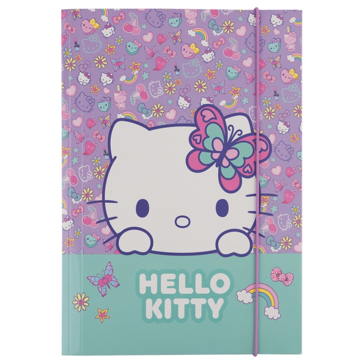 Папка картон CoolPack А4_3 Hello Kitty Pastel