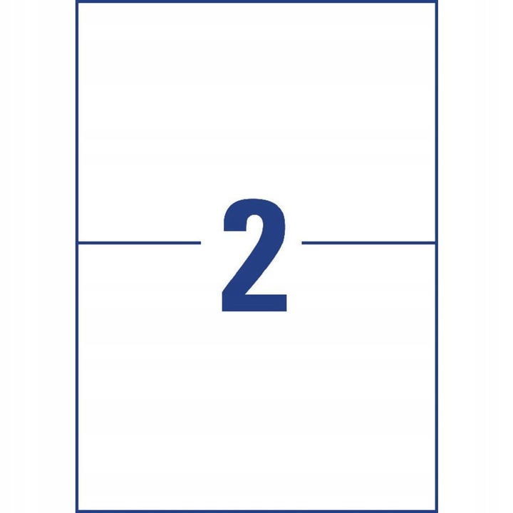 Etichete autoadezive AVERY, 210x148mm, set 20 bucati, alb, rezistente la apa