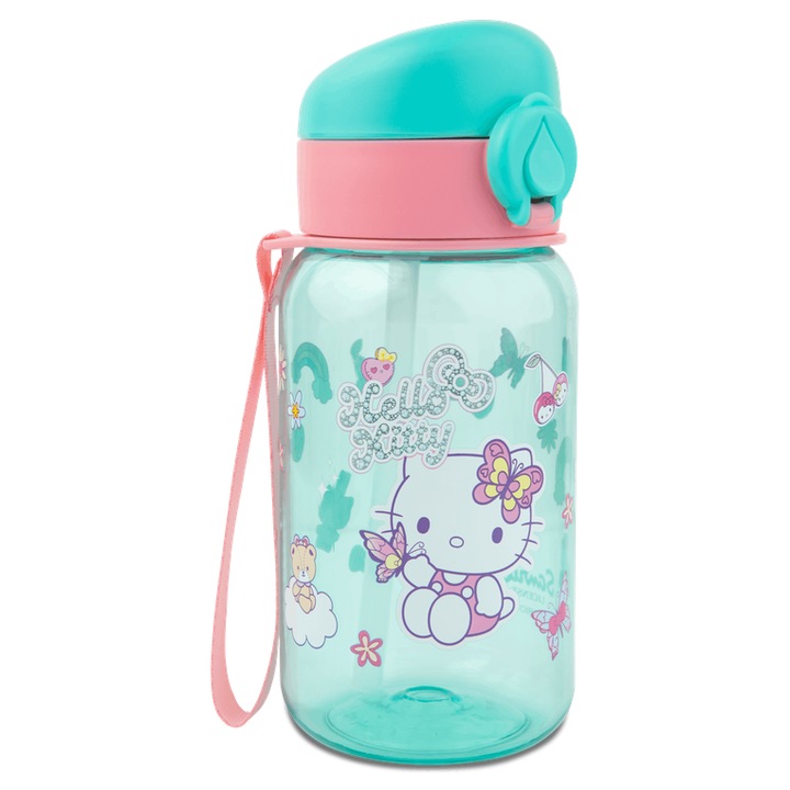 Детска бутилка за вода COOLPACK Hugo 500 ml_2 Hello Kitty Pastel
