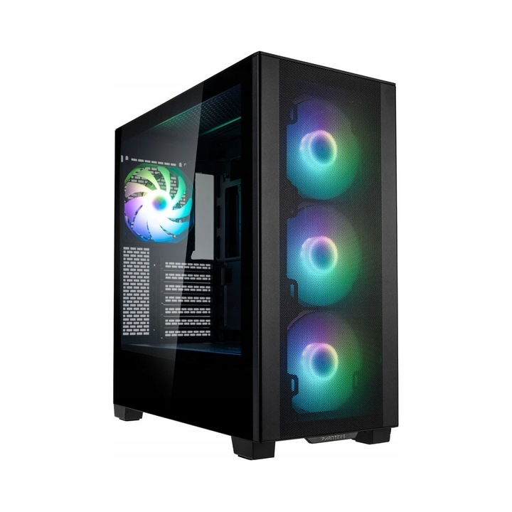 Carcasa Corsair 3500X Tempered Glass Mid-Tower, reverse connection compatible, negru