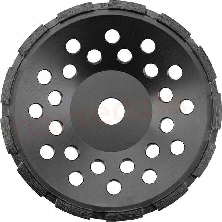 Disc diamantat / roata diamantata Graphite 57H890, turbo, pentru slefuire materiale minerale (beton, piatra, marmura), 125 x 22.2 x 5 mm, negru