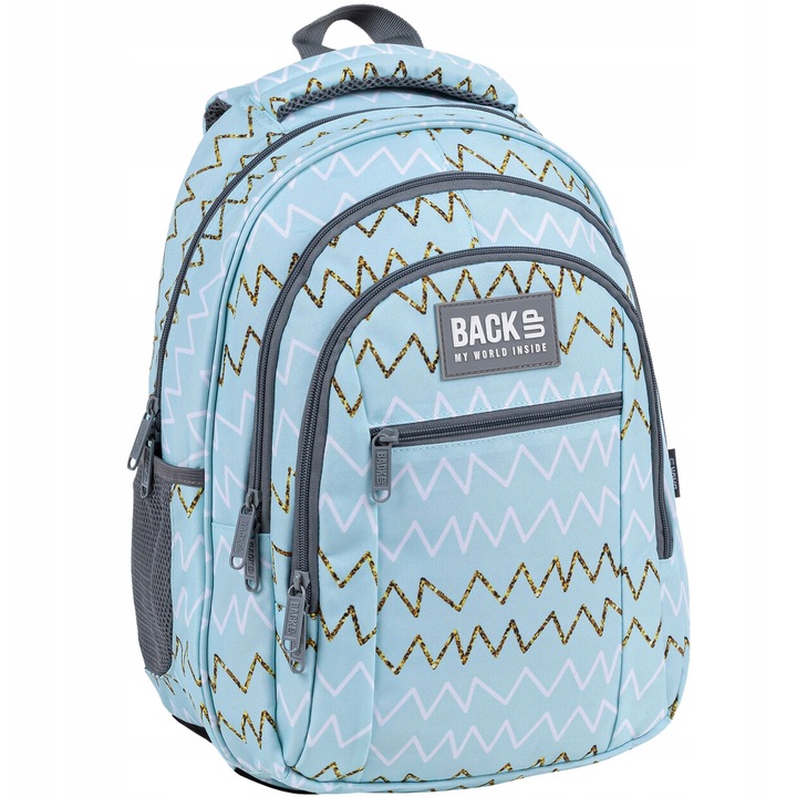 Iskolatáska BackUP, 3 rekeszes, 26L, többszínű, 42x30x20cm