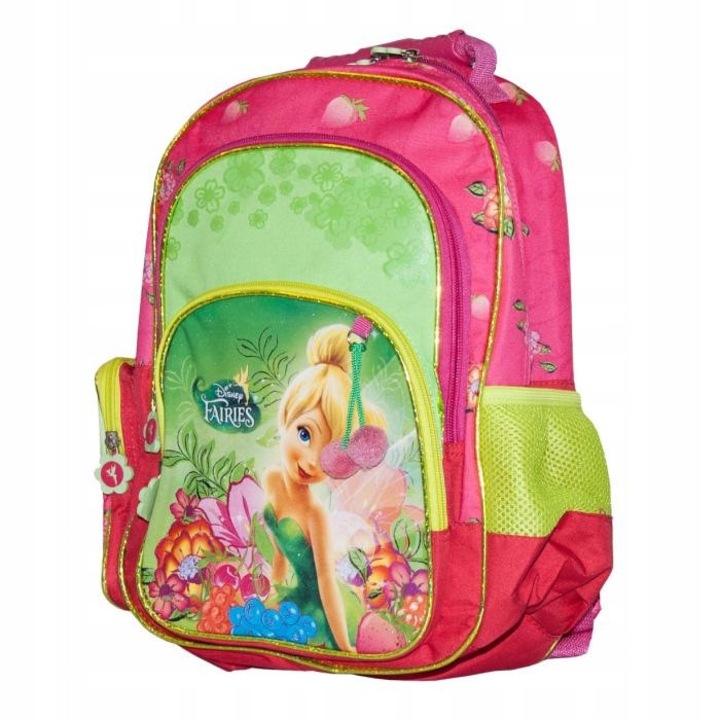 Wrozki iskolatáska, 2 rekeszes, többszínű, nagy méretű