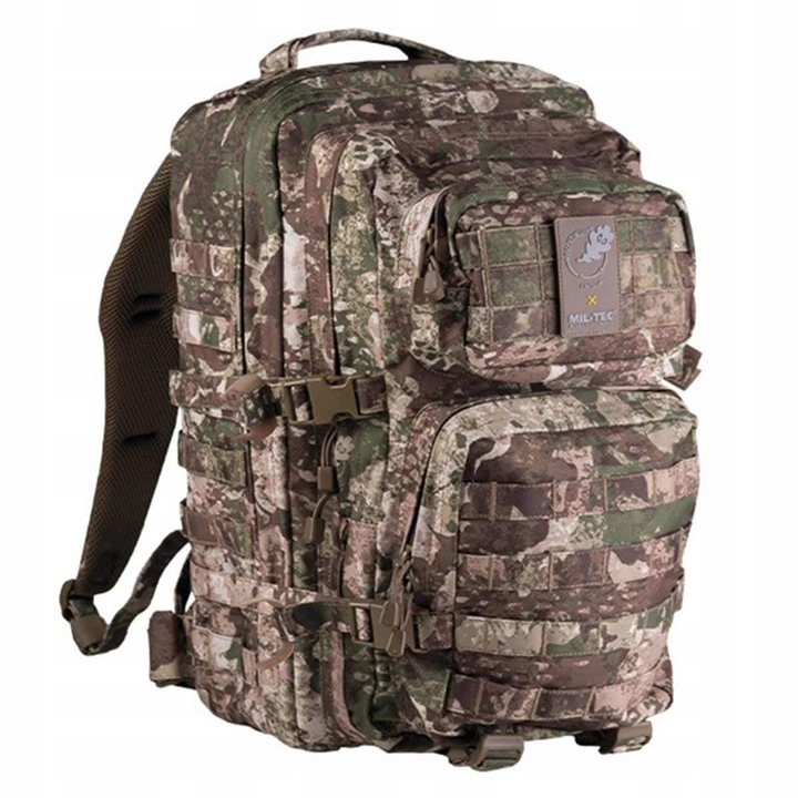 Rucsac Mil-Tec Large Assault Pack 36 l, Phantomleaf WASP I Z2, 51x29x28cm, 2 compartimente, impermeabil
