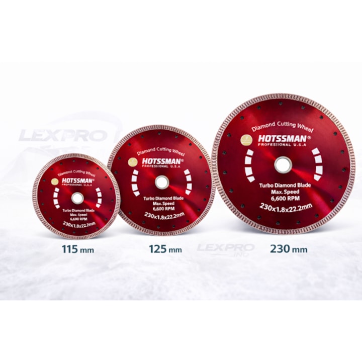 Disc diamantat Turbo 115x1.2x22.2mm (beton-caramida-piatra-BCA