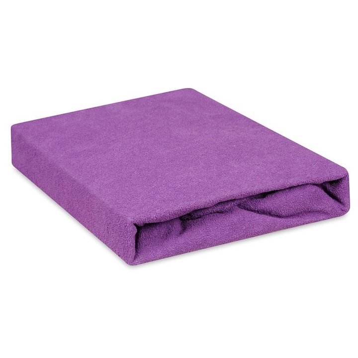 Чаршаф хавлиен MULTITEX 160x200см, 180 GSM, 82% памук, тъмно лилав