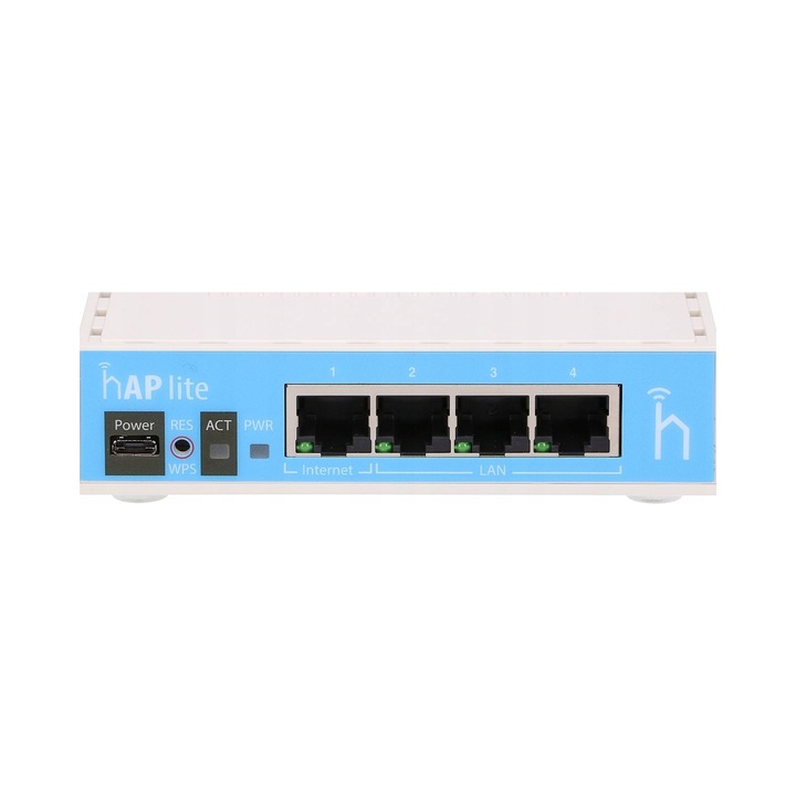 Рутер WiFi MikroTik hAP lite RB941-2nD 2,4GHz, 4 Ethernet порта, 300 Mbit/s, 32MB RAM