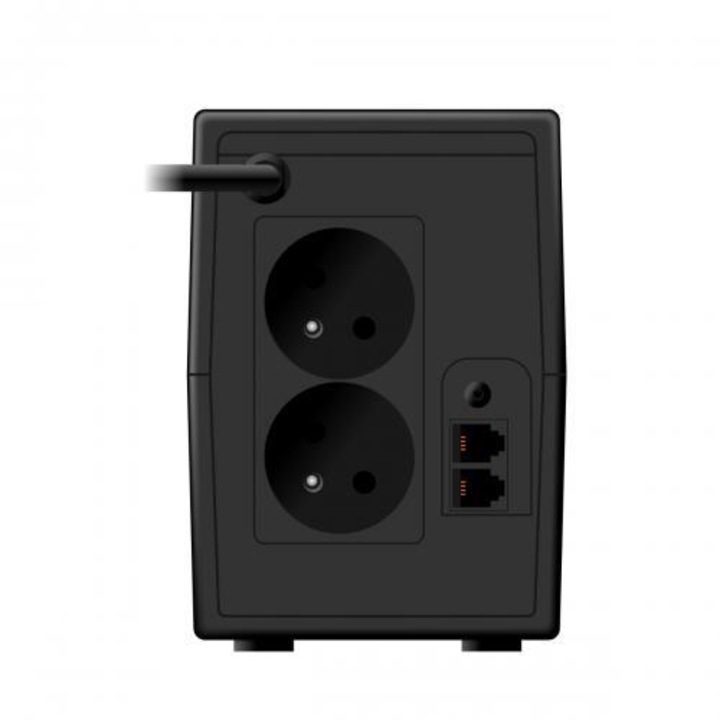 Zasilator UPS SVEN PRO 800, 480W, 2 gniazda EU, 800VA, negru, 100x142x295mm