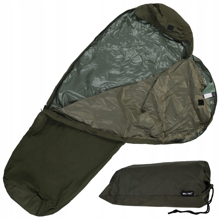Sac de dormit, Mil-Tec, pokrowiec cu membrana, impermeabil, 225x80cm, culoare olive