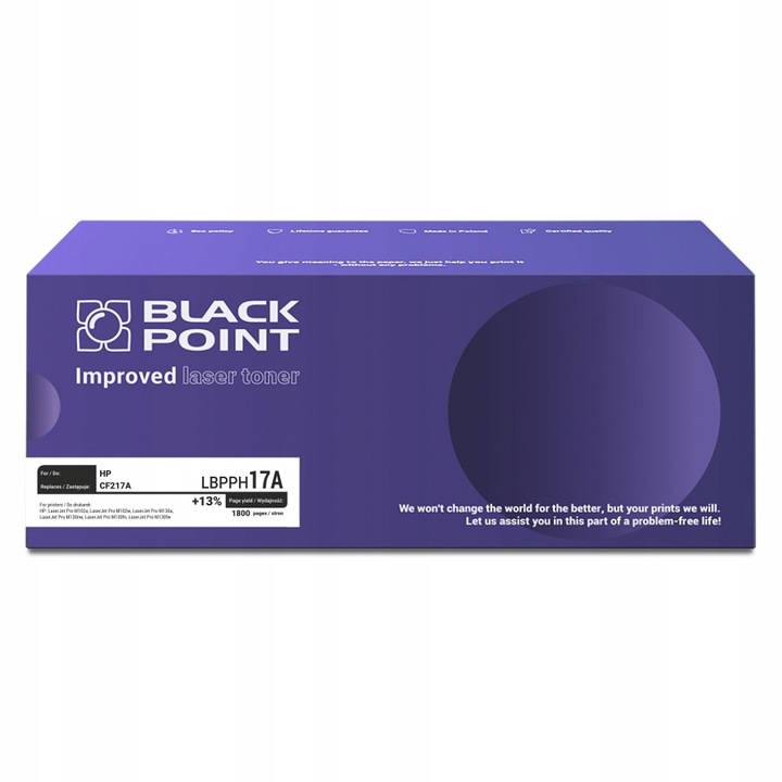 Toner lézer Black Point LBPPH17A, 1800 oldal, fekete