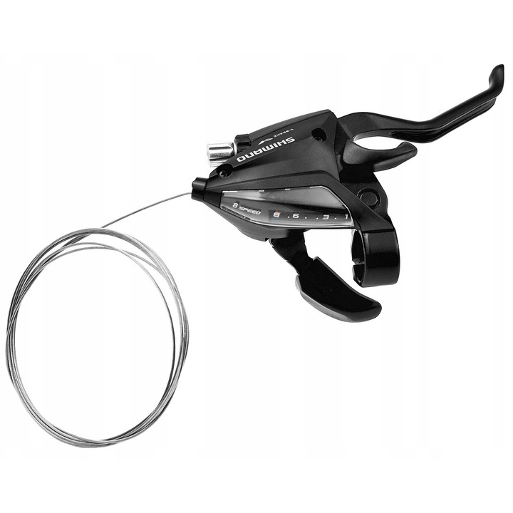 Shimano ST-EF500 váltókar, 8 sebességes, fekete, szett kábellel