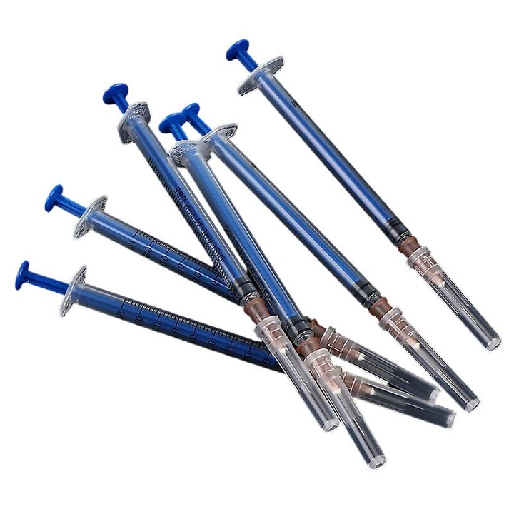 Set 10 seringi 1ml cu capac, pentru amestecat lichide, geluri si adezivi