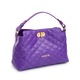 Geanta dama de umar, Musette, BONNIE, Piele naturala, Mov, 27 x 6 x 16 cm