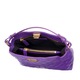 Geanta dama de umar, Musette, BONNIE, Piele naturala, Mov, 27 x 6 x 16 cm