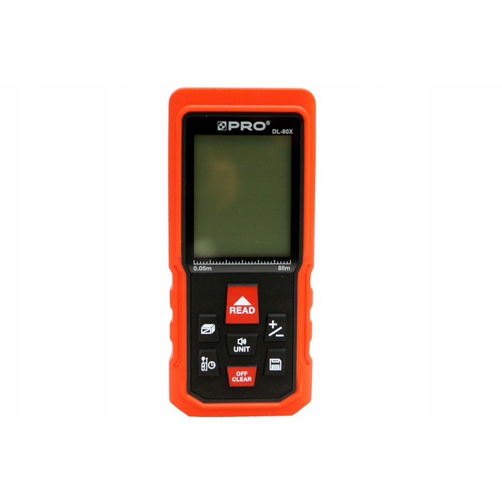 Лазерен далекомер DL-80X, 80м, IP54, 118x52x27мм