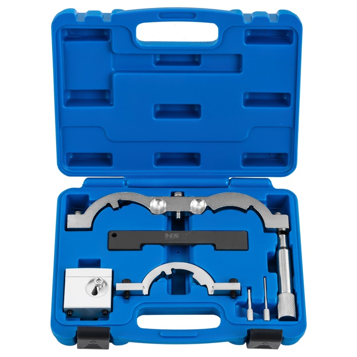 Set blocare distributie MSW-ETT-29, otel si aluminiu, cutie transport, 27x21x7cm