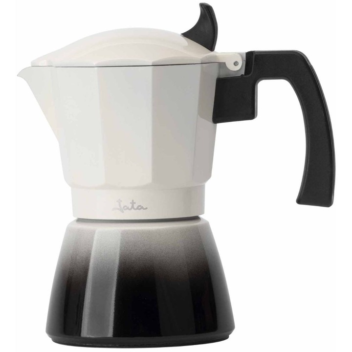 Кафеварка Jata HCAF2403, Капацитет 3 чаши, Бяла/Черна