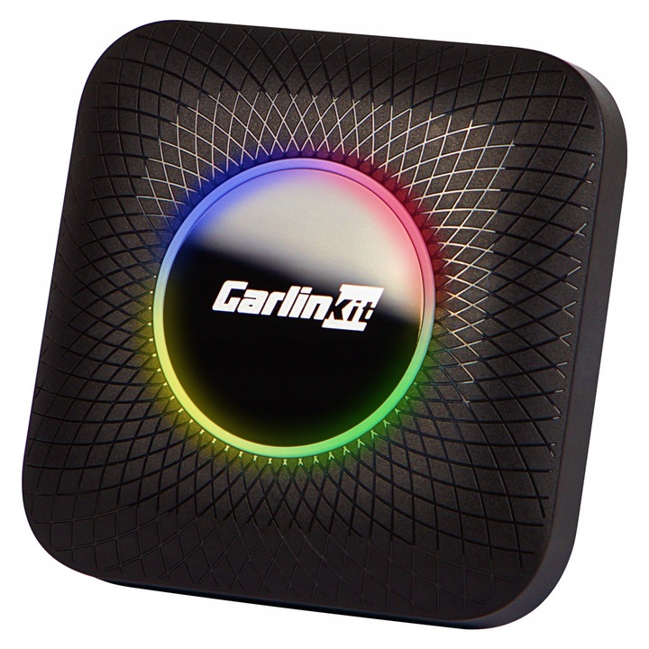 Adapter wireless Carlinkit Tbox Ambient 4GB 64GB, negru, 78,6x78,6x18,5mm