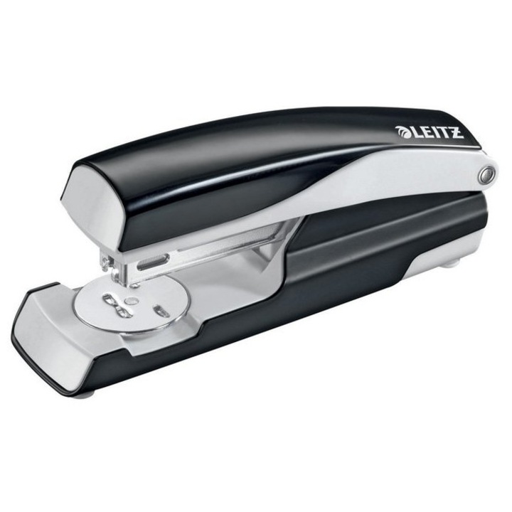 Ръчен телбод Leitz 5502, 30 листа, черен, 40x58x145мм