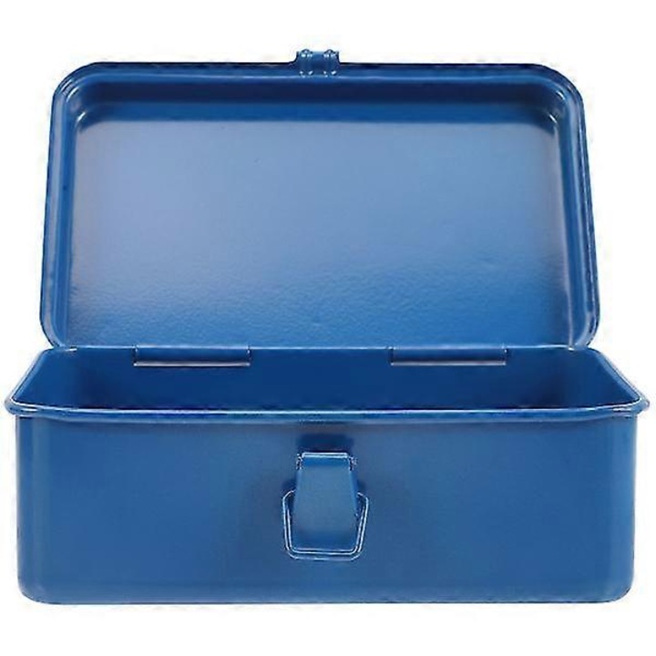 Szerszámtároló doboz, fém, kék, 19x12x7.8cm, 1 db-os készlet