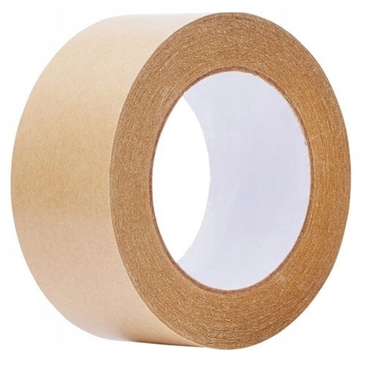 Banda adeziva ecologica din hartie Pakeo, 48mm x 46 m, culoare maro