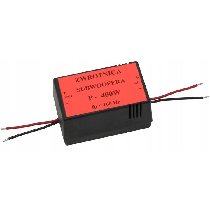 Zwrotnica subwoofera Prolech 2000, 400W, 4-8ohm, 160Hz, 112x87x55mm