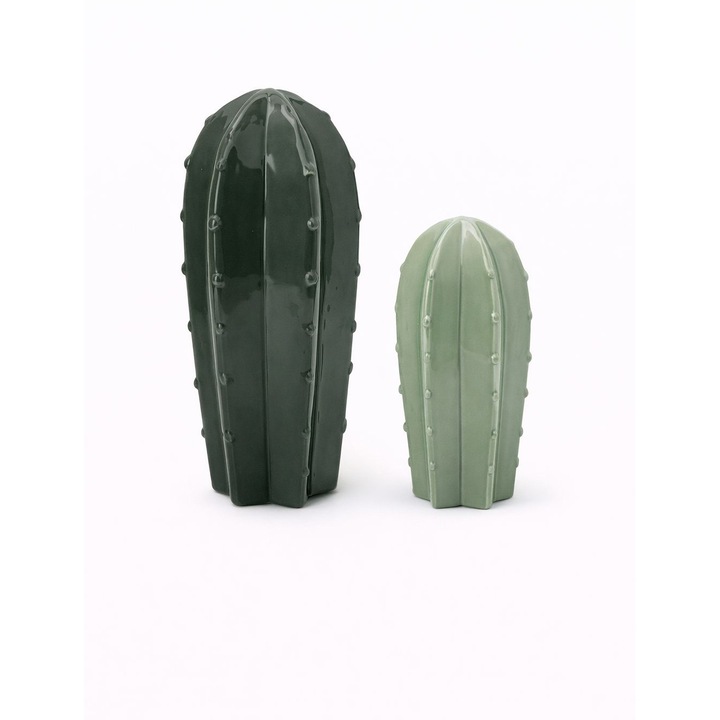 Cactus Decorativ Modern, Set 2 Buc, Ornament pentru Terasa, Balcon sau Living