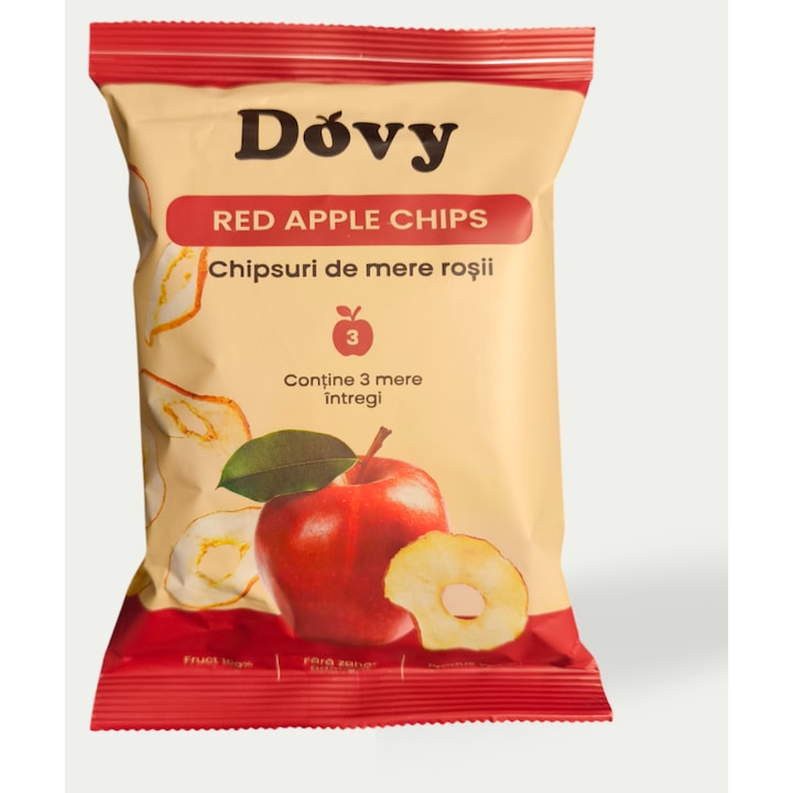 Chipsuri de mere rosii, Dovy, 50 g