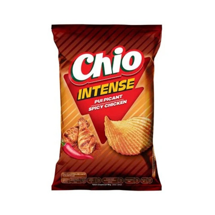 Chipsuri din Cartofi cu gust de Pui Picant, Chio Intense, 120 g