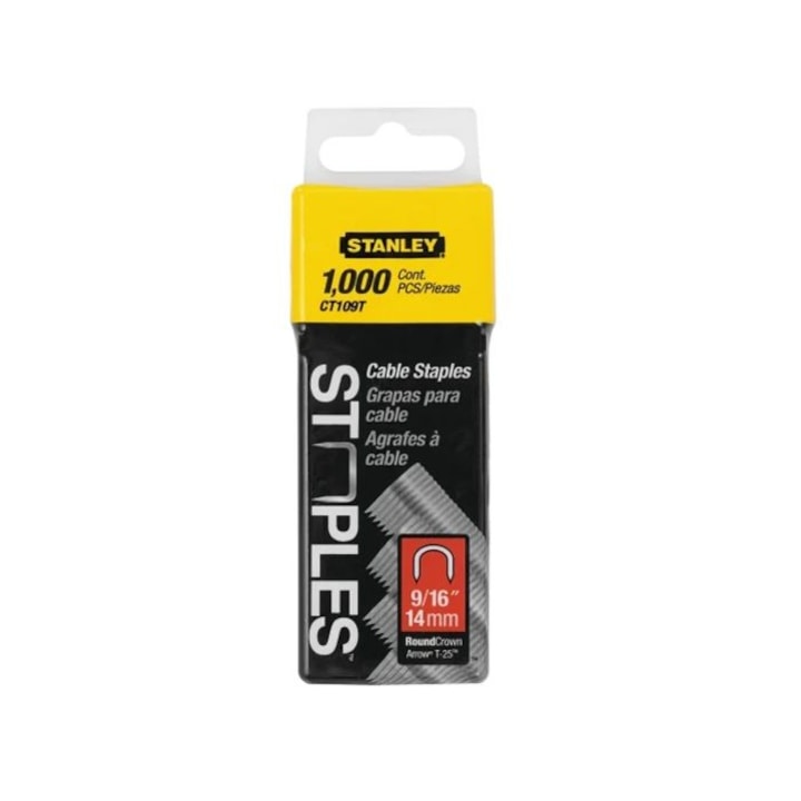 Set 1000 capse forma U C100 12MM Stanley FMHT70100-0 1-CT108T