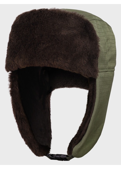 Caciulă bărbați, Dominator Urban Combat, oliv, mărimea XL, design tactic, material din blană ecologică