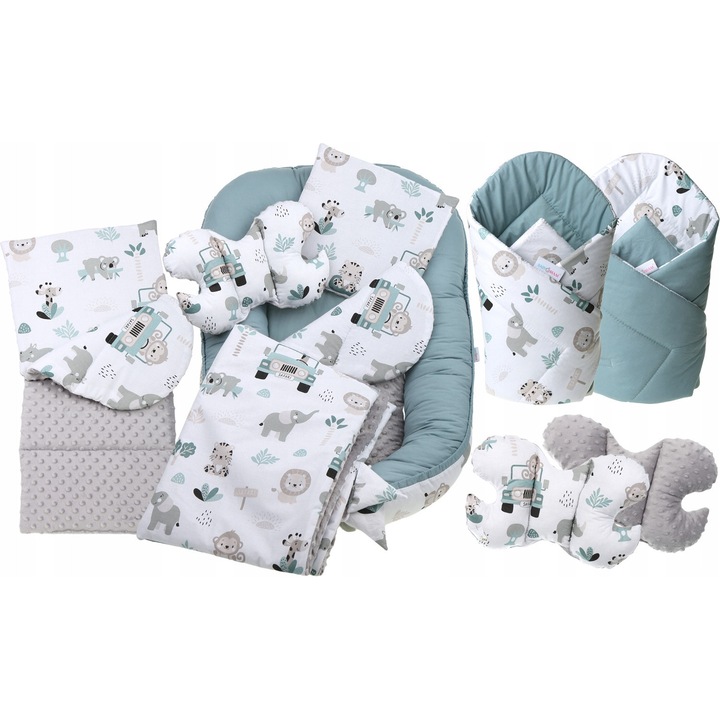 Set PREMIUM 7w1 Kokon bebelusi Babymam, 2 fete, 110x65x14cm, multicolor