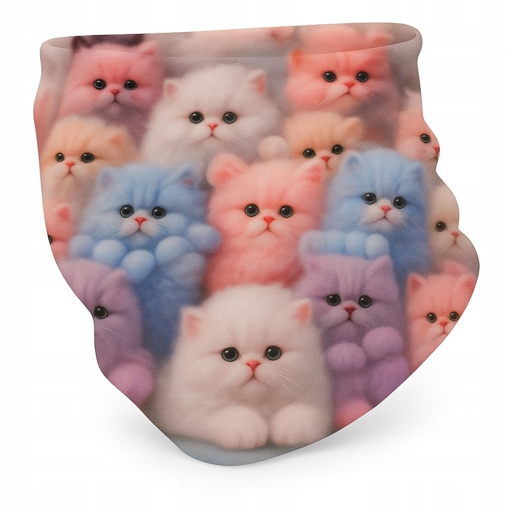 Caciula pentru copii, Dartomik, dwuwarstwowa, 100% bumbac, polar, 6m-3l, multicolor