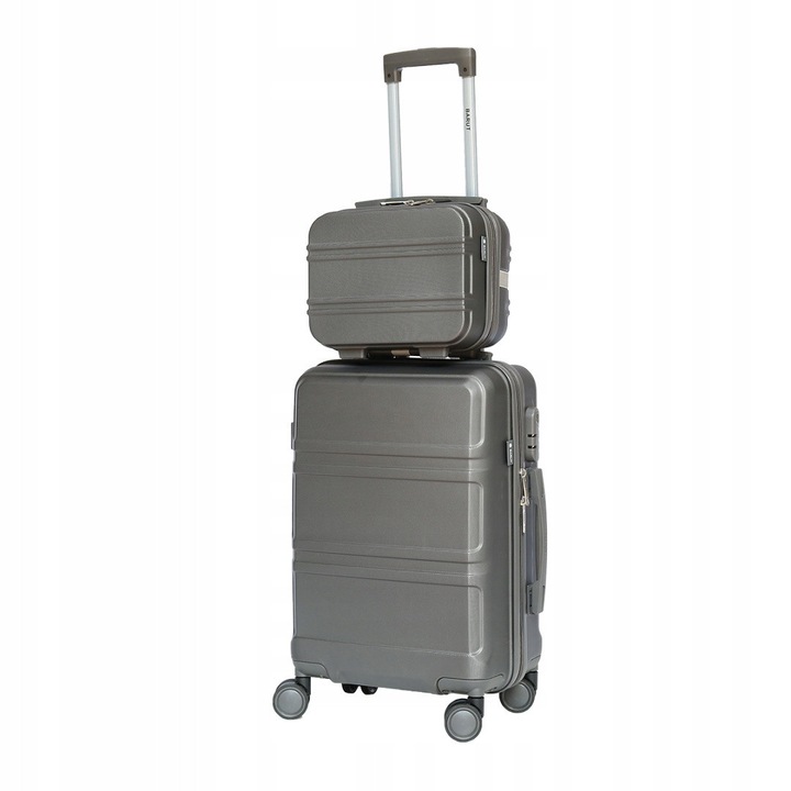 Set troler si kuferek, grafit, 37x56,5x22cm, 28x24x15,5cm