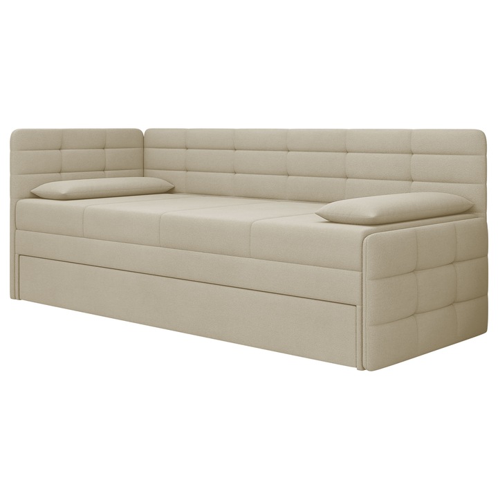 Pat boxspring MIRJAN 24, crem, PAL, 160x190cm