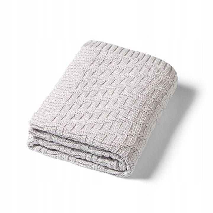 Одеяло от органичен памук Babyono, 75x100см, хипоалергенно, сиво