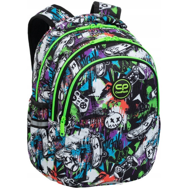 CoolPack Joy S 21L hátizsák, 2 rekeszes, EVA hab hátlap, többszínű, 30x45cm